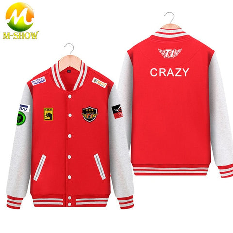 Skt Jacket  Faker Coat Men Hoodies Team skt t1 faker jersey Zipper Cotton Wolf Bang Uniform game LOL Jersey