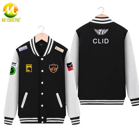 Skt Jacket  Faker Coat Men Hoodies Team skt t1 faker jersey Zipper Cotton Wolf Bang Uniform game LOL Jersey