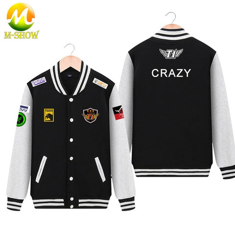 Skt Jacket  Faker Coat Men Hoodies Team skt t1 faker jersey Zipper Cotton Wolf Bang Uniform game LOL Jersey