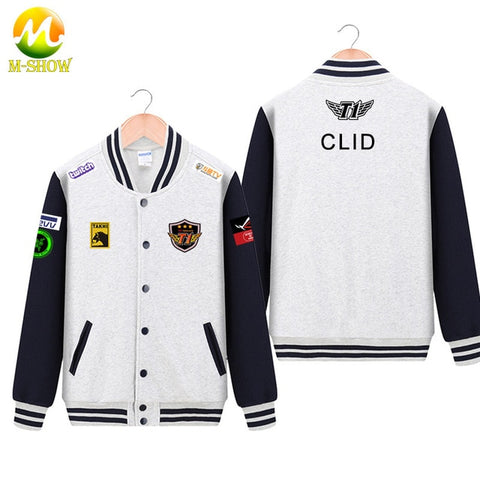 Skt Jacket  Faker Coat Men Hoodies Team skt t1 faker jersey Zipper Cotton Wolf Bang Uniform game LOL Jersey