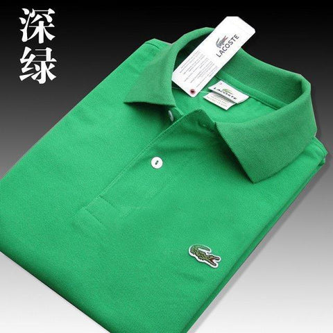Men Summer Polo Shirt Brand Fashion Cotton Short Sleeve Polo Crocodile Shirts Male Solid Jersey Breathable Tops Tees 321